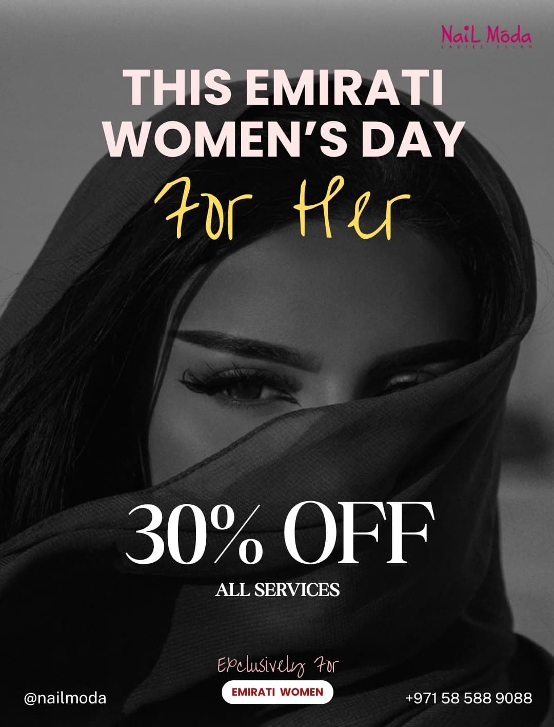 Honouring Emirati Women: 30% Off All Salon Services
